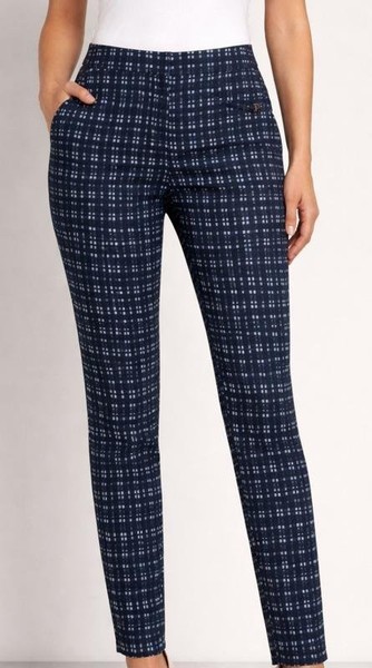 Women Phase Eight Trousers Navy Cotton L