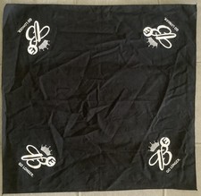 Budweiser Black Bandana  Go Longer  21 in X 21 in Anheuser Busch Motorcycle