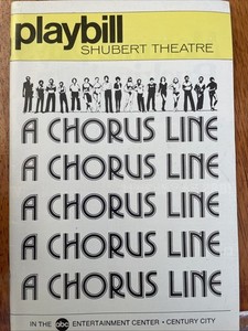 A Chorus Line Broadway Playbill Shubert Theatre December 1976