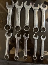 Snap-on Tools OXIM710B 10mm-19mm 10-Piece 12-Point Stubby Combo Wrench Set. NEW
