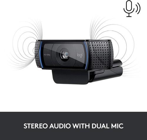 Logitech C920S HD Pro Webcam, Full HD 1080p/30fps Video Calling, Clear Stereo Au - Photo 4/10
