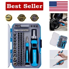 Precision Magnetic Screwdriver Set - 68 Pieces with Ratchet & Storage Case