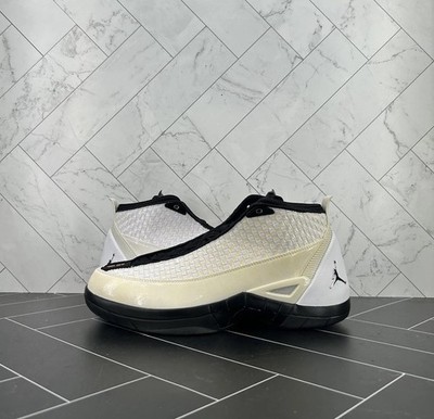 NEW Nike Air Jordan 15 White Metallic Silver Size 11 317112-105