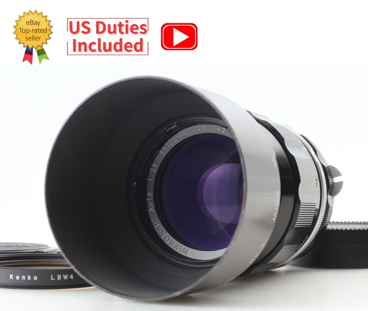 NIKKOR 105mm f/2.5 レンズ Nikon 105mm f/2.5 Camera Lenses for sale - eBay