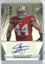 2014 Panini Spectra Rookie Auto Black Prizm 2/5 Shayne Skov #290 Auto 0a1