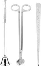 Kirecoo 3 in 1 Candle Accessory Set, Wick Trimmer Cutter, Snuffer,... 