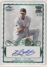 2020 Leaf Trinity Auto Green 5/25 Nick Loftin #A-NL1 Auto 0g4