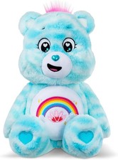 FIRST SENSORY CARE BEAR PLUSH Sweet Serenity Blue CALMING STRIPS BELLY PAWS EARS