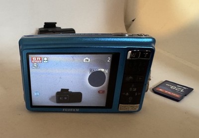 Fujifilm FinePix Z70 Digital Camera Blue 12MP Tested Works READ