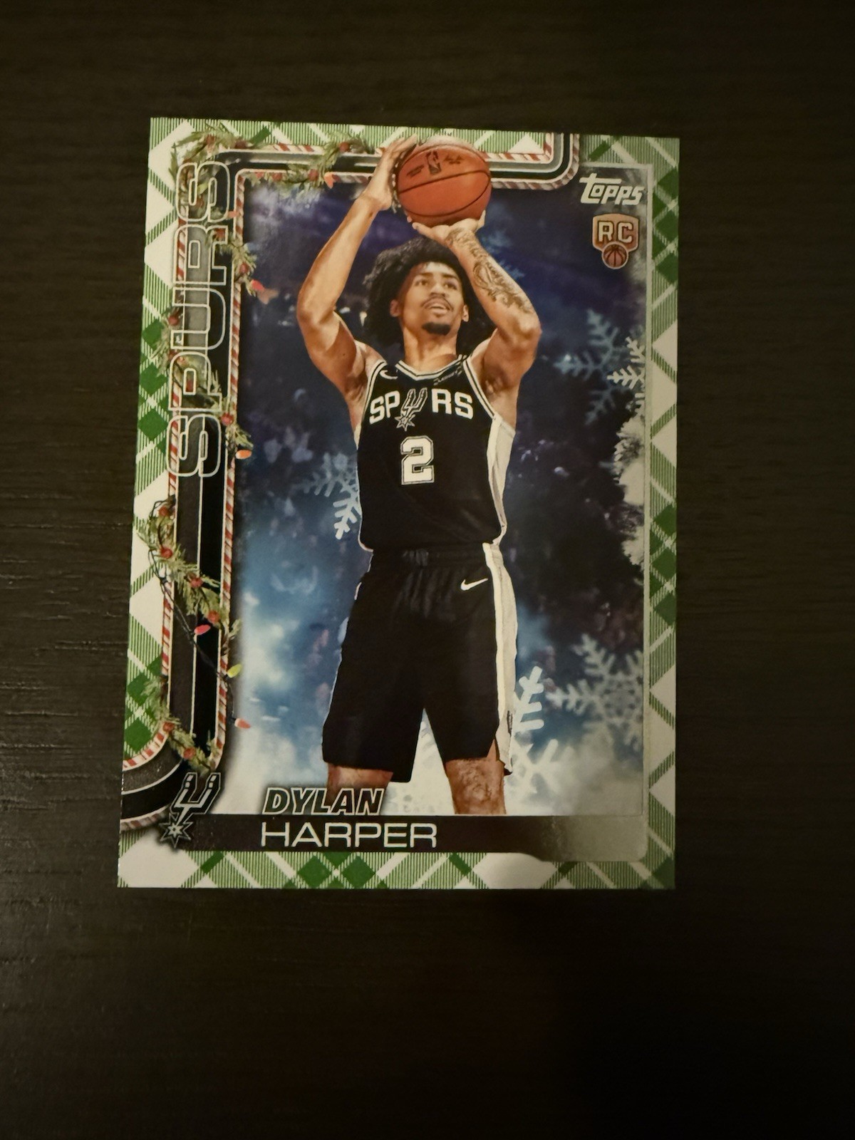 2025-26 Topps Holiday Plaid #H162 Dylan Harper Rookie RC