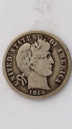 1914-D United States Barber Head Dime (#3)