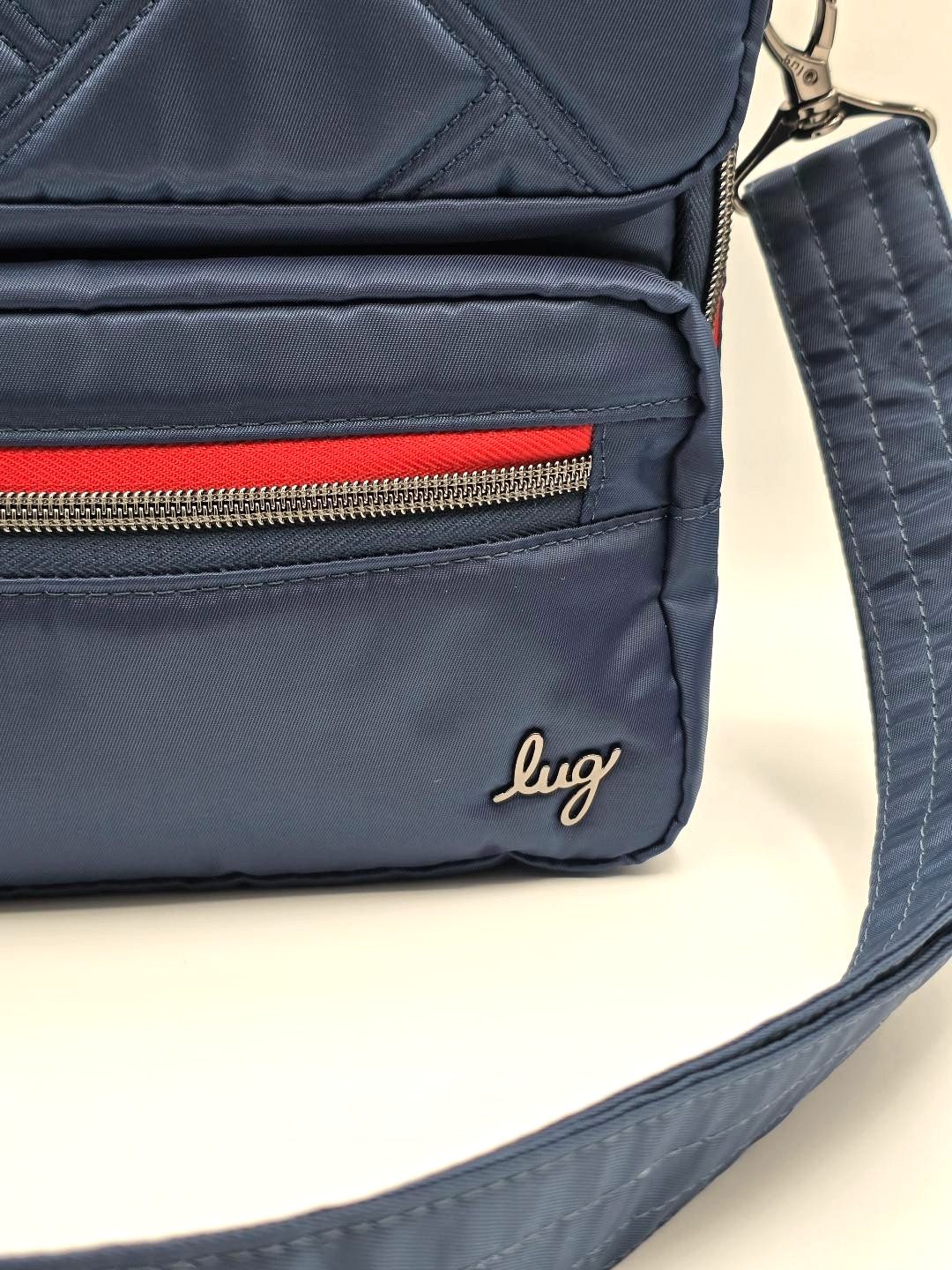Lug Wrangler Navy & Red Top Handle Crossbody Bag thumbnail 6