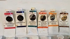 DaVinci Artists Watercolor Paint Tubes Lot 6 Wet 7 Dryed Please See Description 