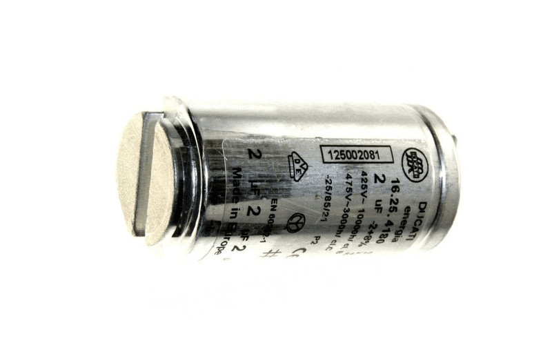 Condensateur relais 2 MF 450V haute résistance thermique pour sèche-linge