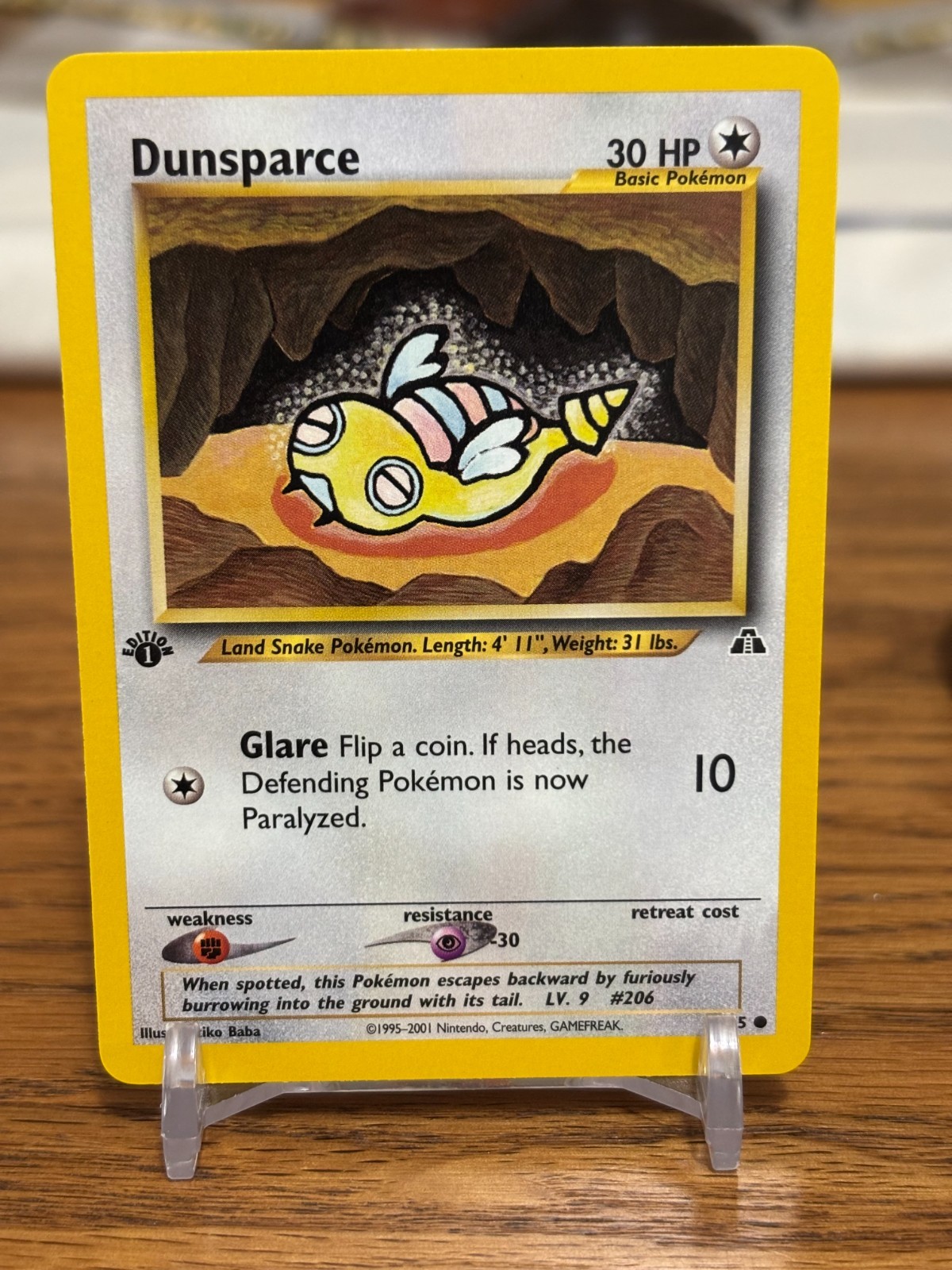 2001 Pokemon #54/75 Dunsparce (Neo Discovery) (1st Edition) NM