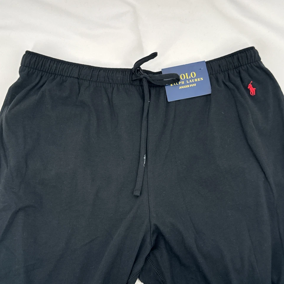Polo Ralph Lauren Jogger Pants NWT Pants Size Large Black with Red Symbol - Image 3 of 4