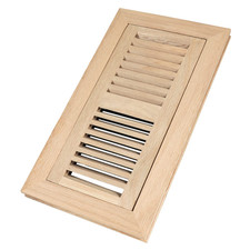 Wood Vents Decoration Hardwood White Oak Floor Register Flush Mount Frame 4X10