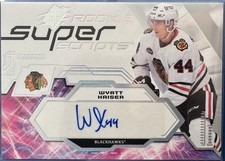 2023-24 SPx Rookie Superscripts Wyatt Kaiser Auto Chicago Blackhawks #SSR-WK .
