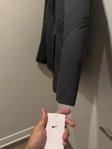 Nike 550 Down Parka Size L Dark Gray Puffer Winter Jacket image 4