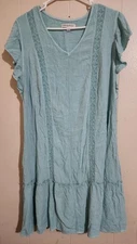 Frye and Co V-neck Ruffled Womens Dress Size Medium