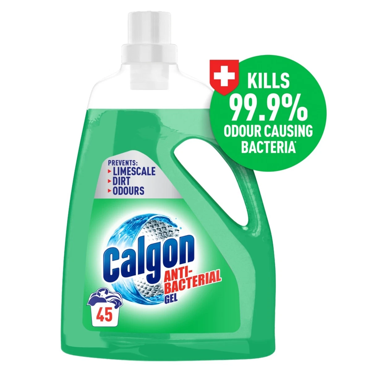 Calgon Antibacterial Gel Washing Machine Softener 2.25 Litres, calgon