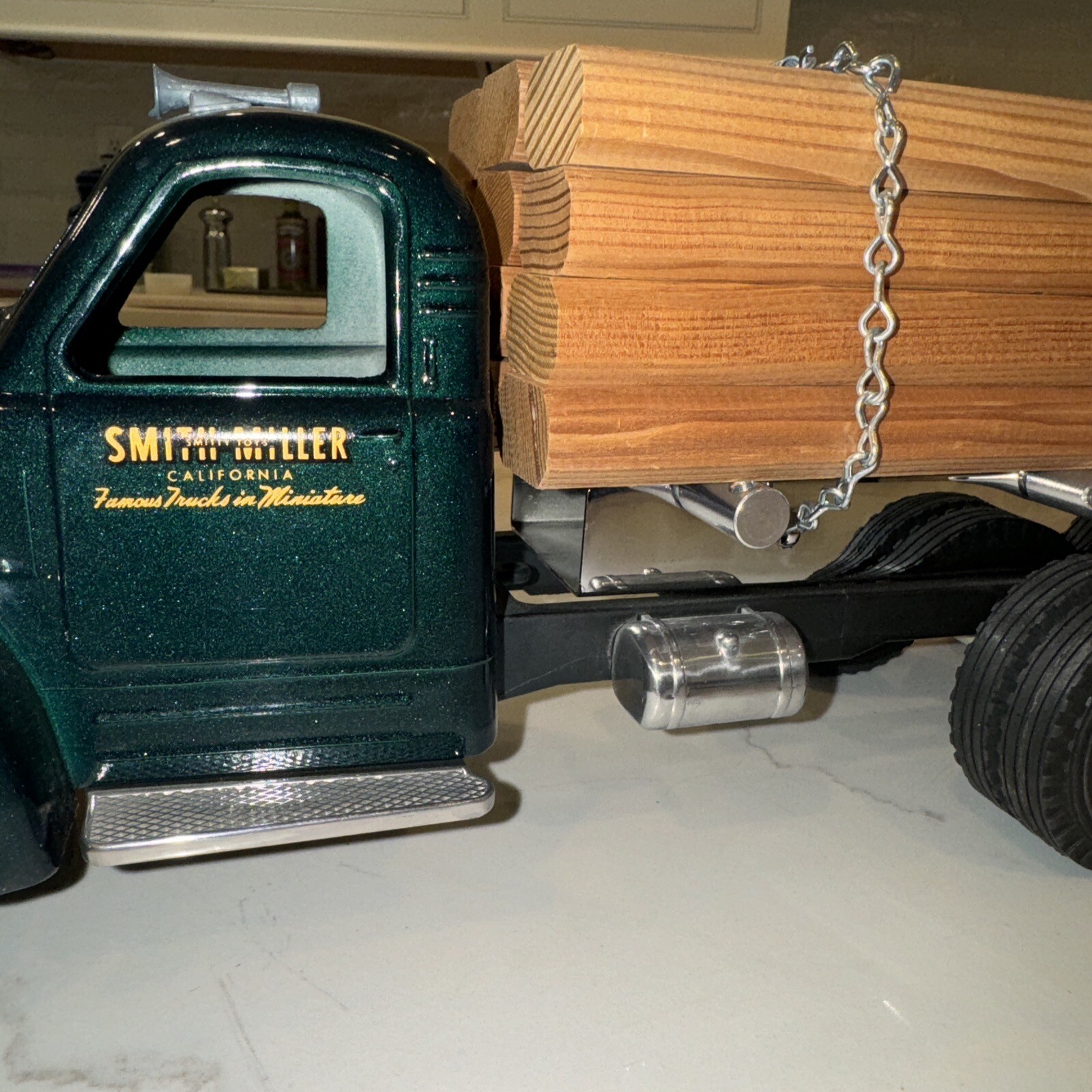 SMITH MILLER Limited Edition B61 MACK LUMBER TRUCK AND PUP TRAILER WITH LOADS eBay