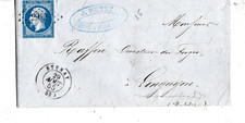 Lettre ancienne, avec timbre 1855