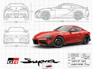 Toyota supra blueprint