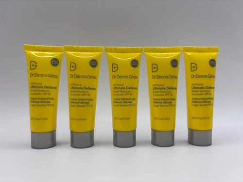 LOT OF 5 DR DENNIS GROSS ULTIMATE DEFENSE SUNSCREEN SPF 50  7ML*5=35ML