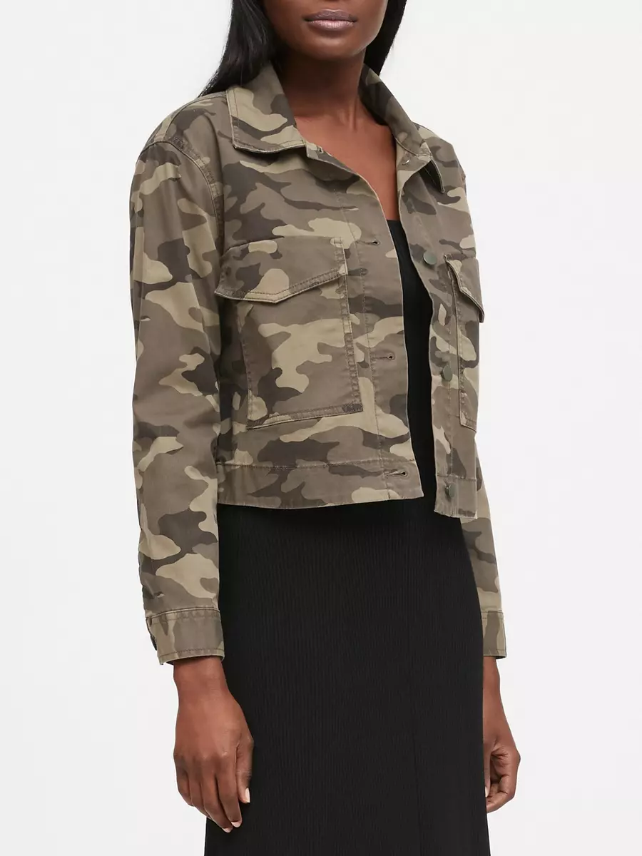 Banana republic camo jacket sale