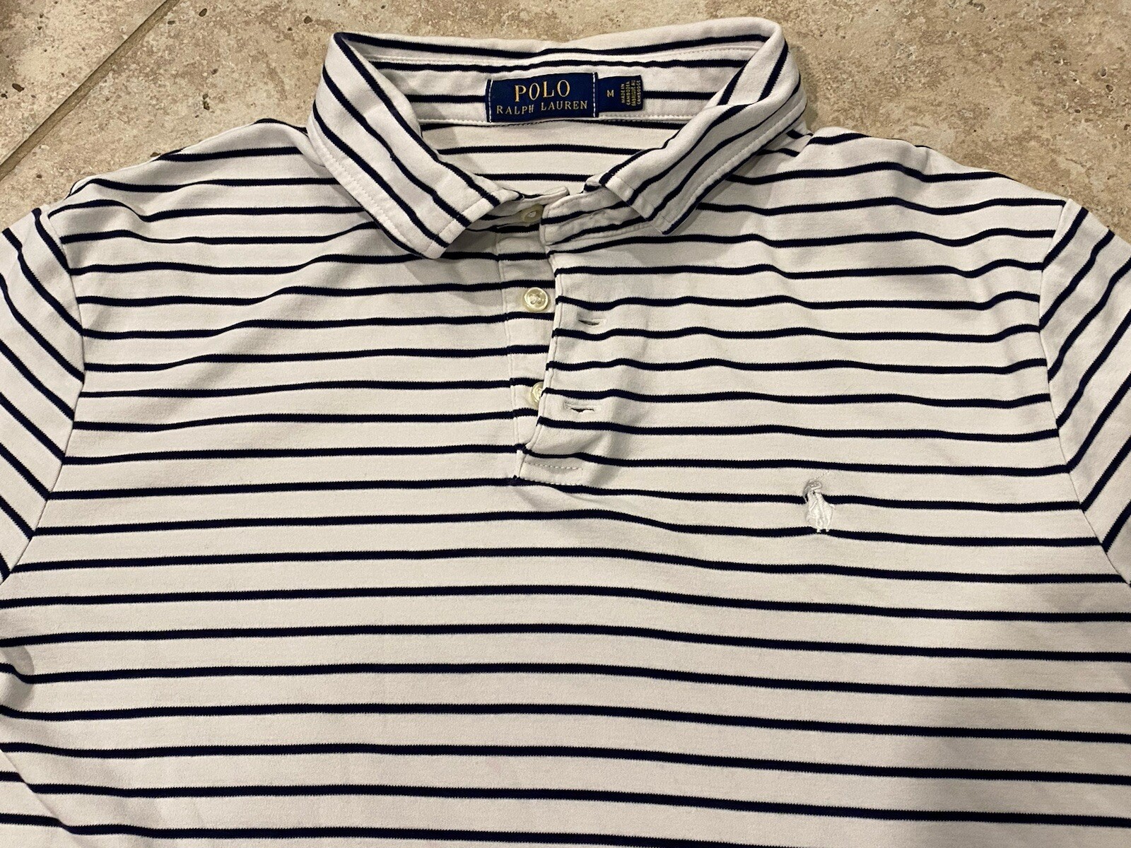Polo Ralph Lauren camicia uomo grande bianca manica corta pony golf ottime condizioni