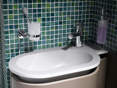 Piastrelle Mosaico Vetro Verde Traslucido - Foglio 327x302mm Per Bagno - Foto 8