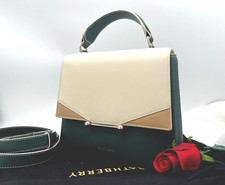 Auth Nwt $700 Strathberry Trinity Tri-color Leather Top Handle Shoulder Bag