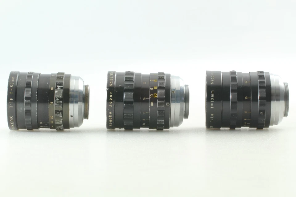 Cleaned [EXC] Nikon Cine Nikkor 13mm f1.8 25mm f1.4 50mm f1.8 3Lens C From JAPAN - Image 4 of 4