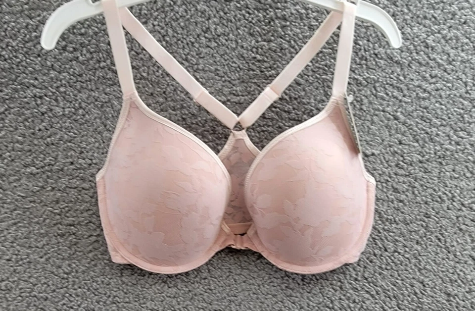 Sujetador push-up cierre frontal escena sombra b.tempt'd by Wacoal para mujer 34DD rosa Foto 2 de 4