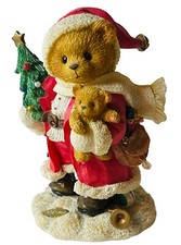 CHERISHED TEDDIES KLAUS BEARER OF GOOD TIDINGS 1996 SANTA GIFTS RETIRED ENESCO