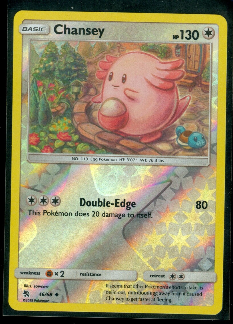 Pokemon CHANSEY 46/68 Hidden Fates Rev Holo - - MINT