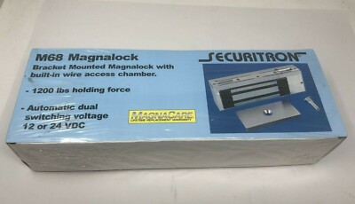 NEW Securitron M68DLST M68 Magnalock 1200# 12-24Vdc Bracket Mount w/ Access