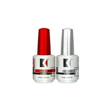 Kupa Gelfinity Gel TOP COAT & BASE COAT DUO Set UV/LED Cure Soak Off .5oz NEW!