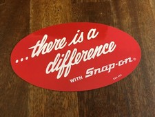 Snap-On Tool Box Reflective Vintage Sticker There Is A Difference Genuine 5in 