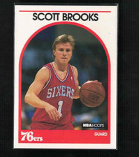 1989-90 NBA Hoops #34 Scott Brooks Philadelphia 76ers