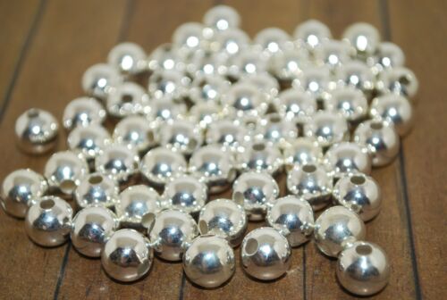 60 pieces of Silver Plated Metal Beads 10mm - A1313a+ - Photo 1 sur 2
