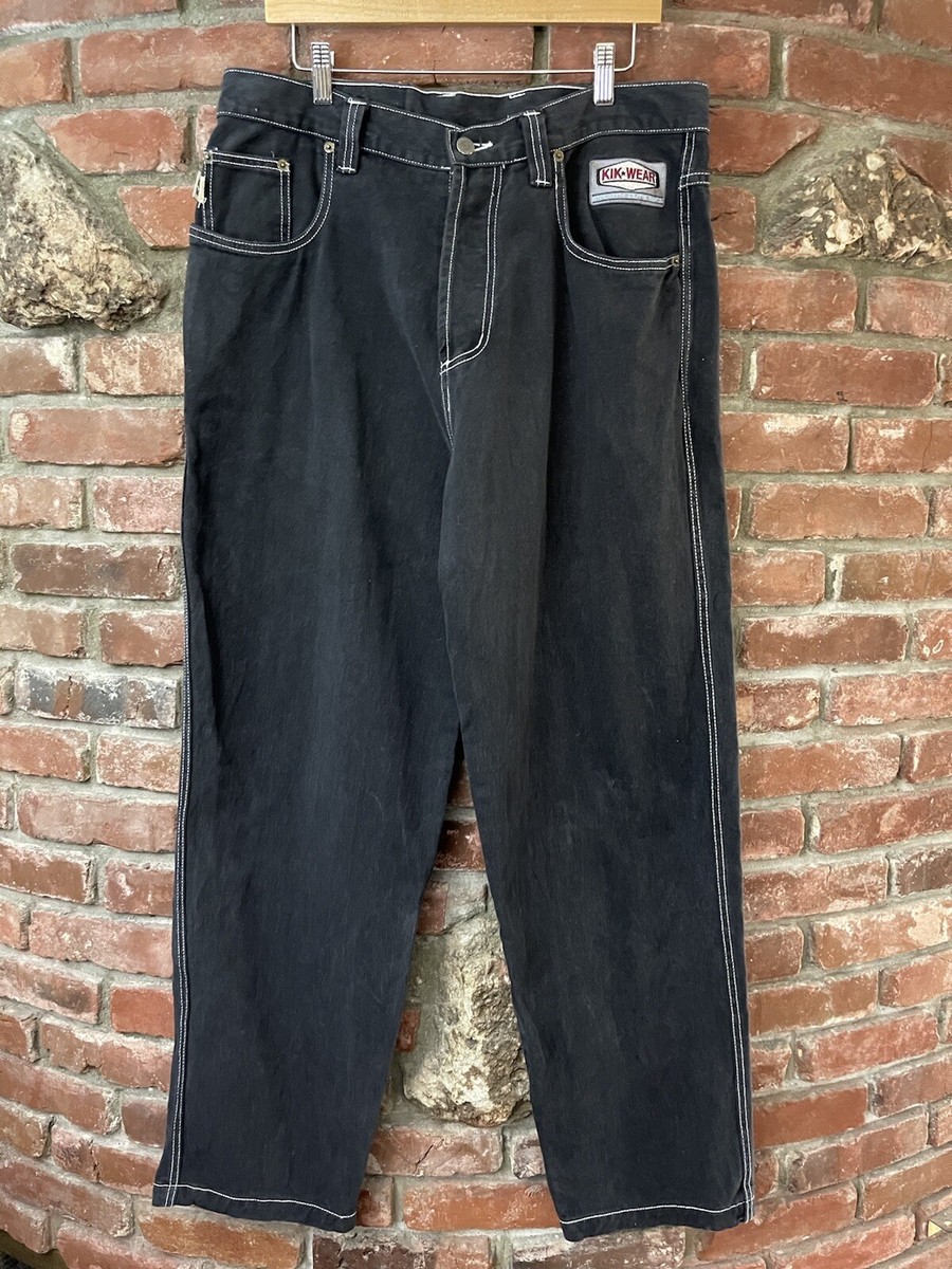 Vintage 90s Y2K Kik Wear Pants Size 36 Made In USA Black Vintage 90s Y2K Kik Wear Pants Size 36 Made In USA Black