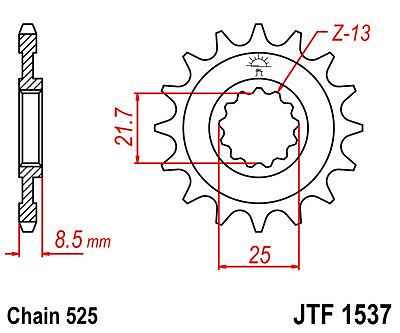 鈴木 JT- Front Drive 17t JTF1537 Sprocket fits Kawasaki ZX-10R Ninja