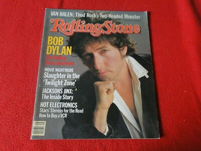 Vintage Rock and Roll Magazine Rolling Stone 1984 Bob Dylan Jacksons          P5