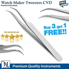 Professional Watchmaker Repair Tweezers Antistatic Tweezers Thumb Curved Tweezer