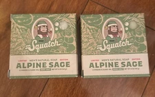 Dr. Squatch Limited Edition Men’s Natural Soap Alpine Sage Holiday Lot of 2 Bars