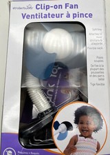 STROLLER BUDDY CLIP-ON FAN VENTILATEUR  BLUE 