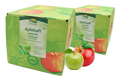 Bleichhof Apfelsaft naturtrüb   100% Direktsaft, Bag-in-Box (2x 5l Saftbox)