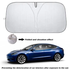 Car Windshield Sun Shade Window Cover Fits Tesla Model 3 Y X S Sun Shade Visor
